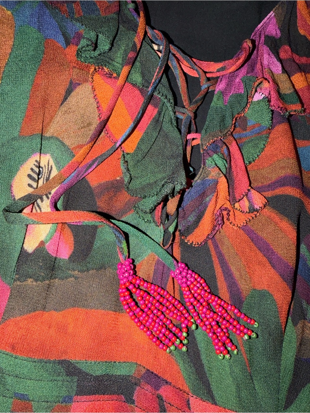 farm rio bird flowers maxi dress - Picture 11 of 15